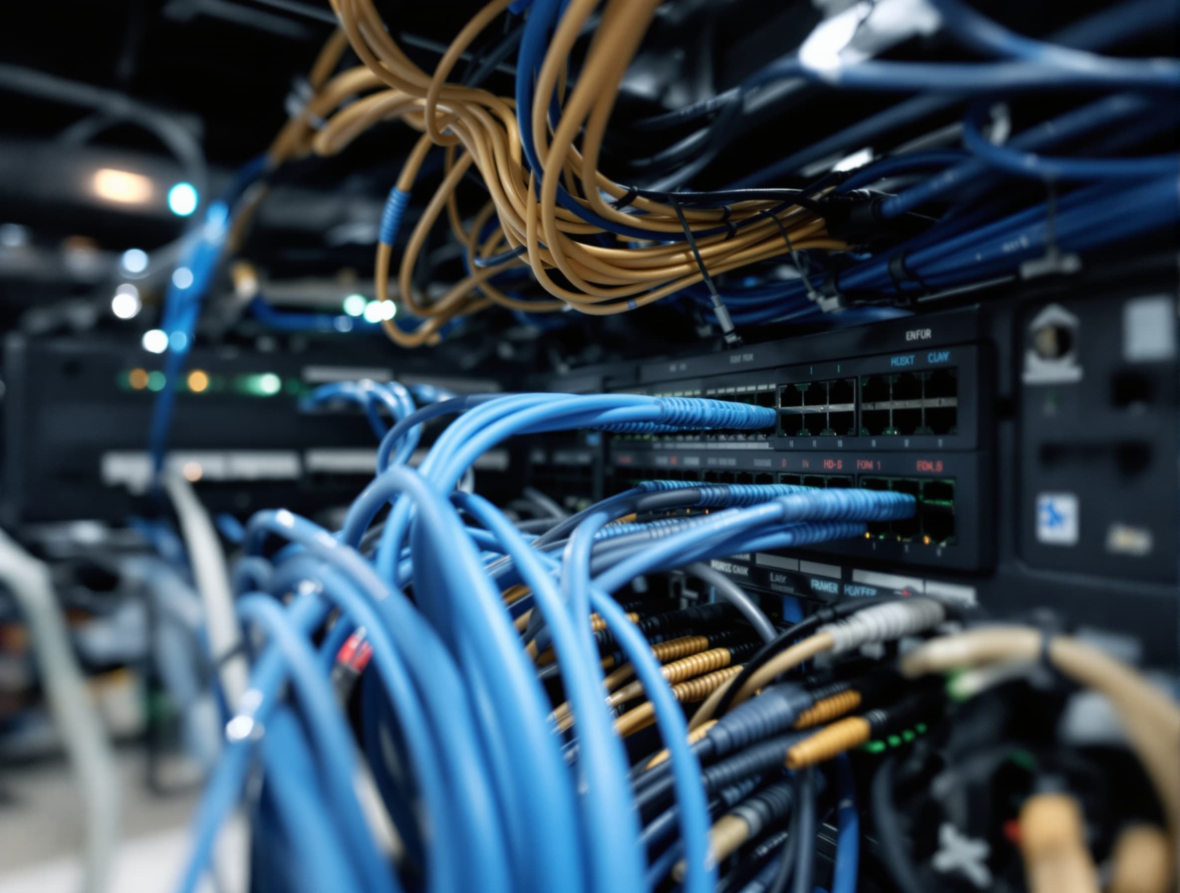 Structured network cabling and switch stack in a Long Island client office